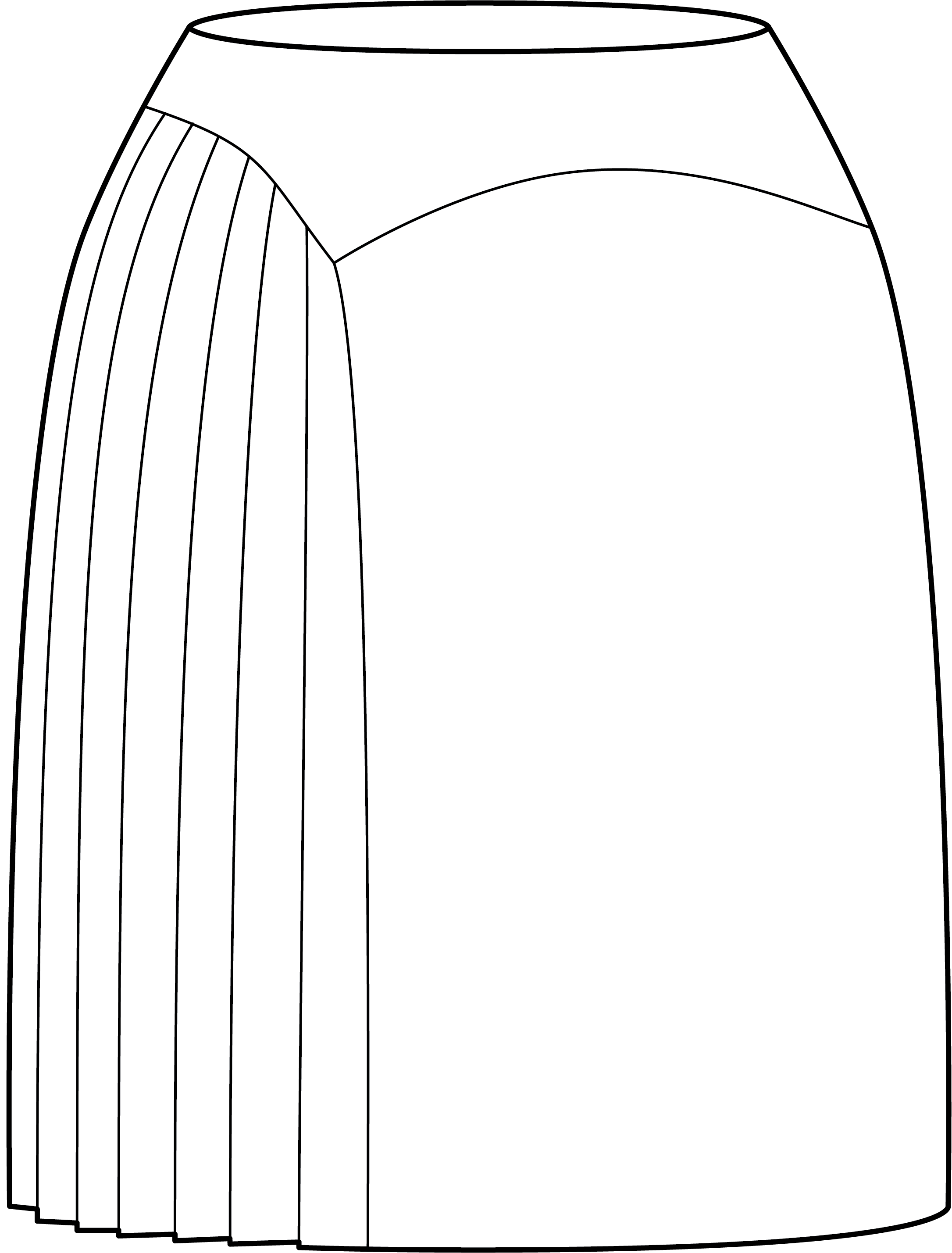 Loch Pleat Skirt